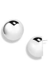 Jacquemus The Salon Circle Stud Earrings In Silver 980