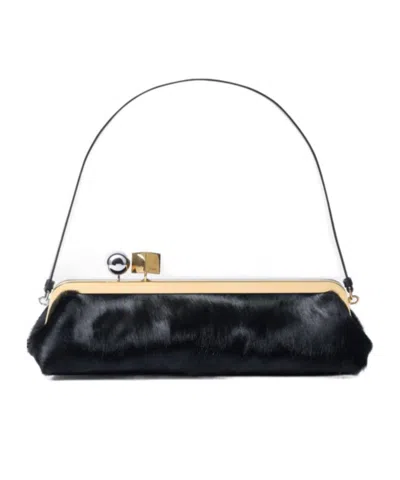 Jacquemus The Salon Clutch In Black