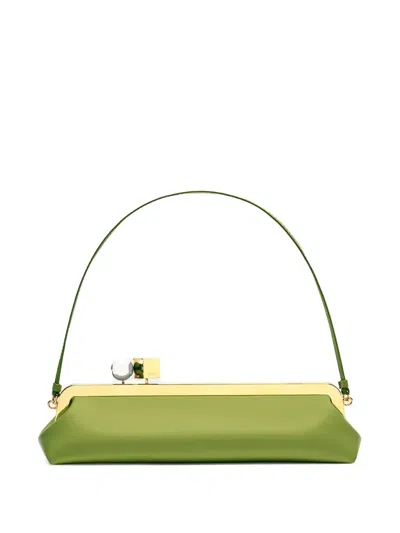 Jacquemus The Salon Structural Clutch Bag In Green