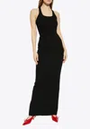 Jacquemus La Robe Scala Racerback Body-con Tank Dress In Black