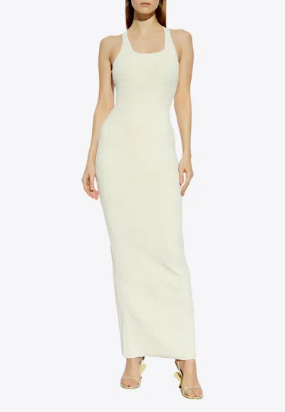 Jacquemus The Scala Maxi Racerback Dress In Neutral