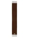 Jacquemus Brown Alpaca L Echarpe Carro Scarf In Brown