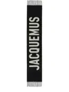 Jacquemus Wool Scarf With Logo In Blue