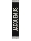 Jacquemus Wool Scarf With Logo In Blue