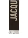 Jacquemus The Scarf With Logo In Brown