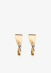 Jacquemus The Sculpted J Earrings In Gold