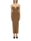 Jacquemus Women La Robe Sierra Bretelles Dress In Brown