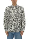 Jacquemus 'la Chemise Simon' White Shirt With All-over Printed Motif