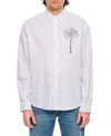 Jacquemus Simon Palm Tree Print Shirt In White