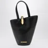 Jacquemus Smooth Leather Shoulder Bag In Black