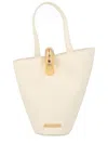 Jacquemus Womens Light Ivory Le Petit Bambola Small Leather Top-handle Bag In Neutral