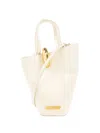 Jacquemus Structured Tote Bag With Detachable Shoulder Strap In Nude & Neutrals