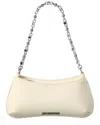 Jacquemus The Small Bisou Chain Leather Shoulder Bag In White