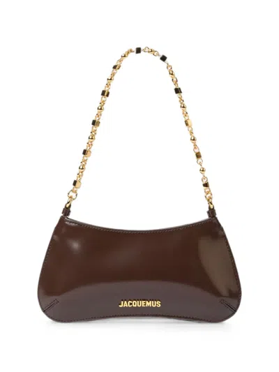Jacquemus The Small Bisou Chaine Bag In Brown