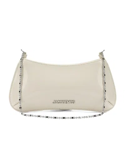 Jacquemus The Small Bisou Chaine Shoulder Bag In White