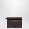 Jacquemus The Small Brown Rond Carré Pouch In Brown