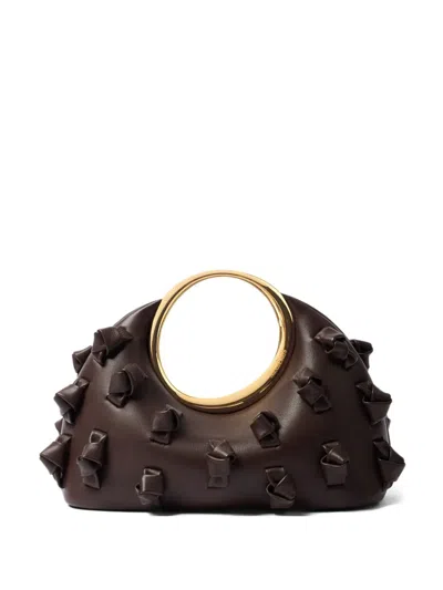 Jacquemus The Small Calino With Knots Mini Bag In Brown