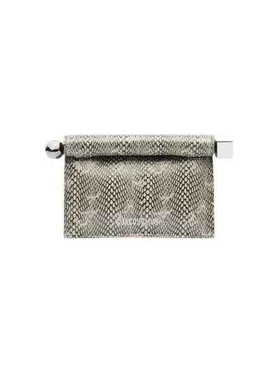 JACQUEMUS JACQUEMUS THE SMALL ROND CARRÃ© CLUTCH BEIGE