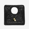 Jacquemus Carre Spiaggia Embellished Braided Raffia Tote