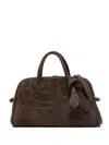 Jacquemus The Small Turismo Soft Bowling Bag In Braun