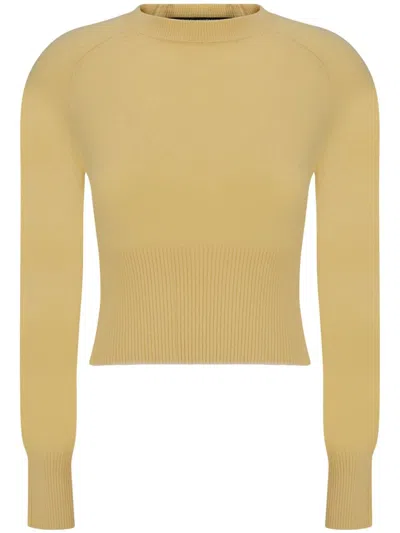 Jacquemus La Maille Soglia Sweater In Light Yellow