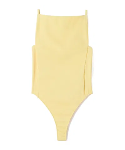 Jacquemus The Sole Swimsuit In Yellow