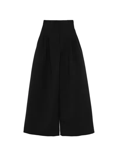 Jacquemus The Souro High-waisted Pleated Trousers In Black