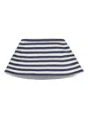 Jacquemus The Spezia Sequin-striped Strapless Top In Blue
