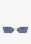 Jacquemus The Spiaggia Butterfly Sunglasses In Blue