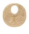 Jacquemus The Spiaggia Round Bag In Natural Color