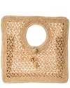 Jacquemus The Small Square Beach Raffia Handbag