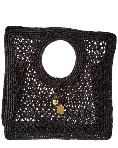 Jacquemus The Spiaggia Small Square Raffia Tote