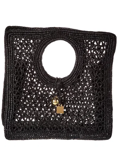 JACQUEMUS THE SPIAGGIA SMALL SQUARE RAFFIA TOTE