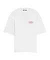 Jacquemus Mens Station Patch White Stazione Brand-patch Cotton-jersey T-shirt In White