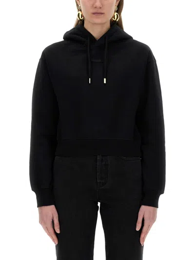 Jacquemus The Sweatshirt With Grosgrain Hood In Black
