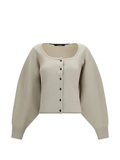 Jacquemus Tempo Wool-cashmere Cardigan In Neutral