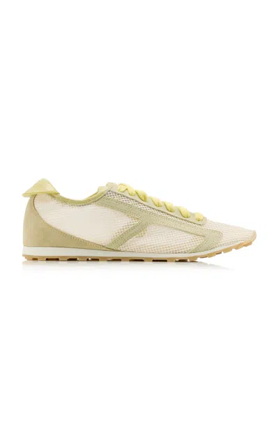 Jacquemus The Tennis Leather Sneakers In Yellow