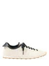 Jacquemus The Tennis Leather-trimmed Suede Sneakers In White