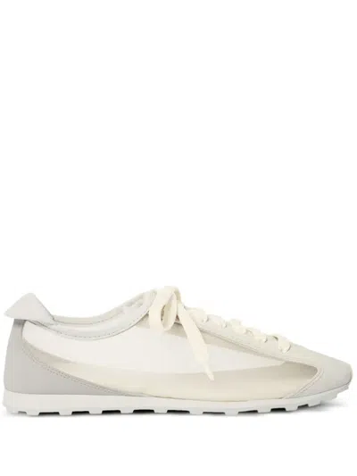 Jacquemus The Tennis Mesh-panelled Sneakers In Neutral