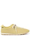 Jacquemus The Tennis Suede Lace-up Sneakers In Yellow