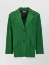 Jacquemus Titolo Striped Jacquard Single-breasted Oversized Blazer Jacket