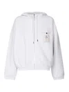 Jacquemus The Torneo Zip-up Hooded Sweatshirt In Grey