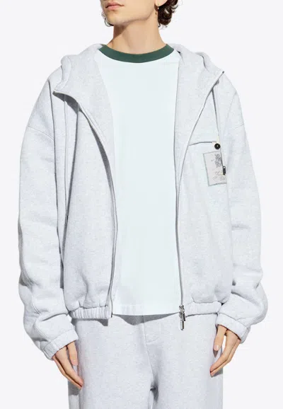 JACQUEMUS THE TORNEO ZIP-UP HOODED SWEATSHIRT