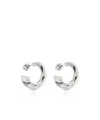 Jacquemus The Tourni Hoops Earrings In Silver