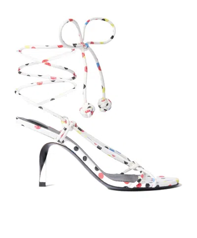 Jacquemus The Tourni Sandals In White