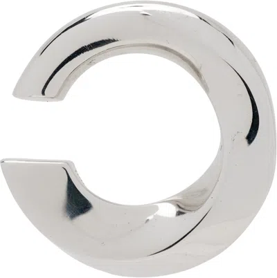 Jacquemus 'the Tourni' Single Ear Cuff In Silver