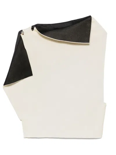Jacquemus Viscose Knit Top In Light Yellow