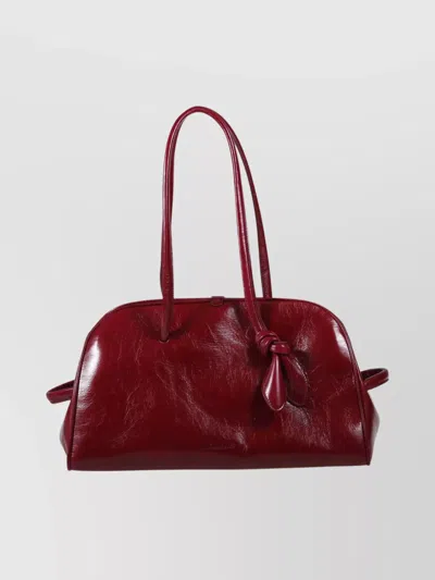 JACQUEMUS THE TRAVEL SHOULDER BAG WITH KNOTTED DETAIL