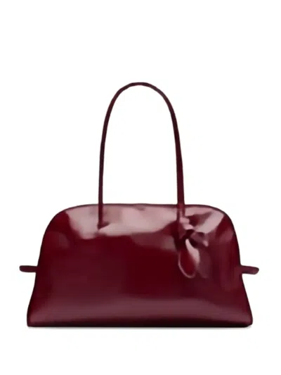 Jacquemus The Turismo Bow-detail Leather Shoulder Bag In Red