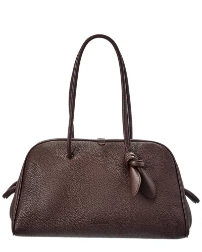 Jacquemus The Turismo Large Leather Shoulder Bag In Burgundy